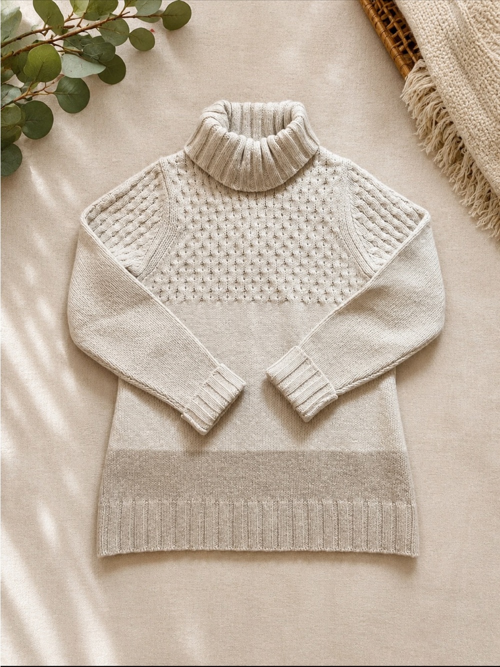 Woolrich Mixed Knit Block Sweater szL